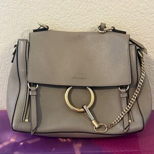 Chloe Faye Beige Leather Bag